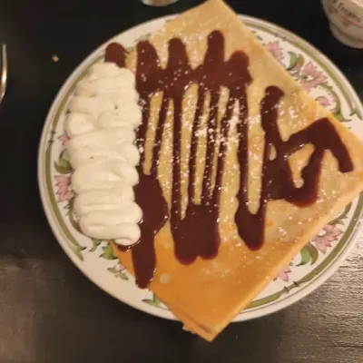 Crêpe chocolat et chantilly (la Jeanine), photo de Maxime R.